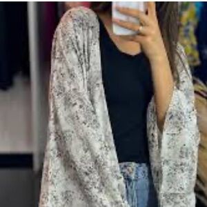 Bohemian Cardigan Open Front Sweater Cream